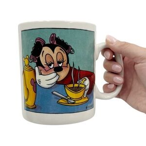 Disney | Sleepy Tired Minnie in Curlers Large Coffee Tea Mug